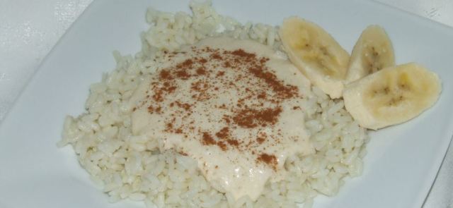 Ryż z twarożkiem bananowo-kokosowym