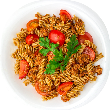 Spaghetti z tuńczykiem w sosie pomidorowym
