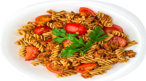 Spaghetti z tuńczykiem w sosie pomidorowym